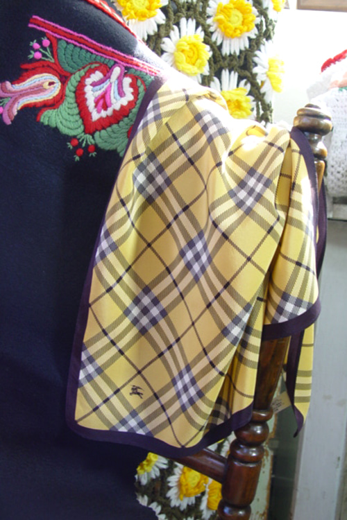 BURBERRY silk  scarf