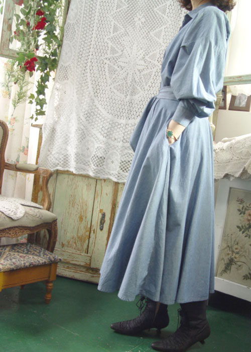 편안하고 여성스러운 라인의 두근 두근 노마까말리 빈티지  드레스 (NORMA KAMALI)