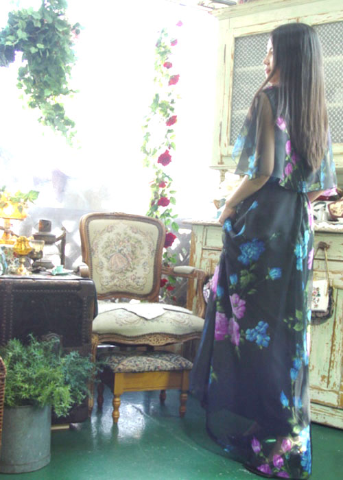 바이올렛 플로럴  날개 요정 에브리데이 드레스  (Europe)