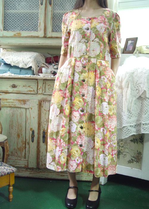 로맨틱의 퀸 플로럴 빈티지 드레스 Ⅱ