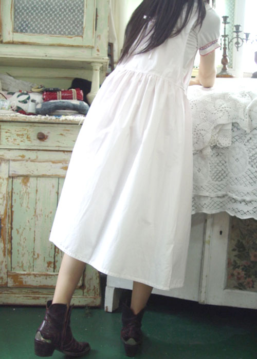 베이비핑크와  레이스 사랑스러운  점퍼 드레스