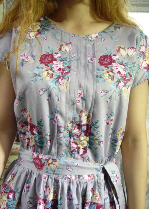 로맨틱 플로럴  실켓 코튼 드레스