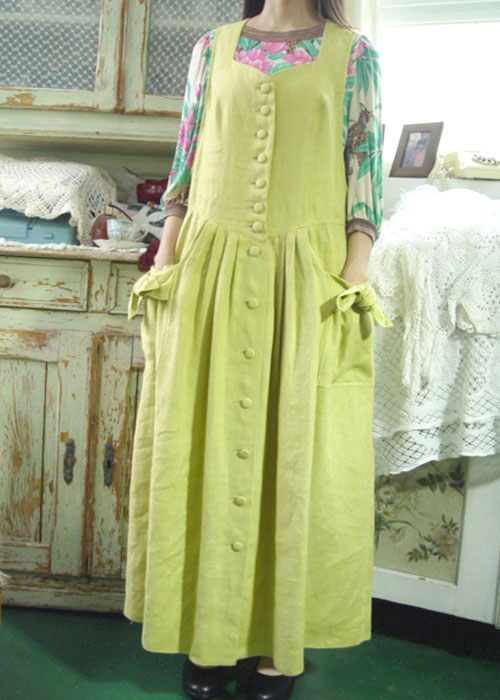 엔틱속  자유로운  고퀄  린넨  빈티지  드레스  (Austria )