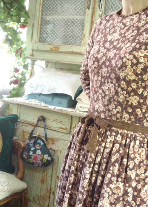 antique romantic  vintage  dress