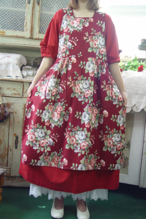 엔틱 플로럴  로맨틱 레이어링 드레스