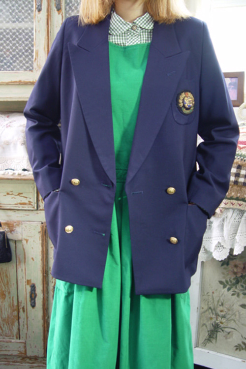Burberrys classic  double   NAVY   wool  jacket