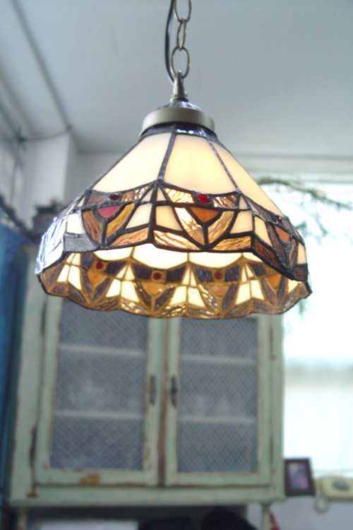 Stainglass vintage light (england)