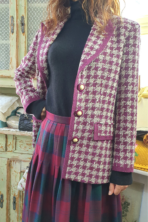 vintage tweed gorgeous jaket