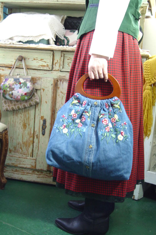 Anne´s embroidery romantic vintage tote (made by TASHA) Ⅱ