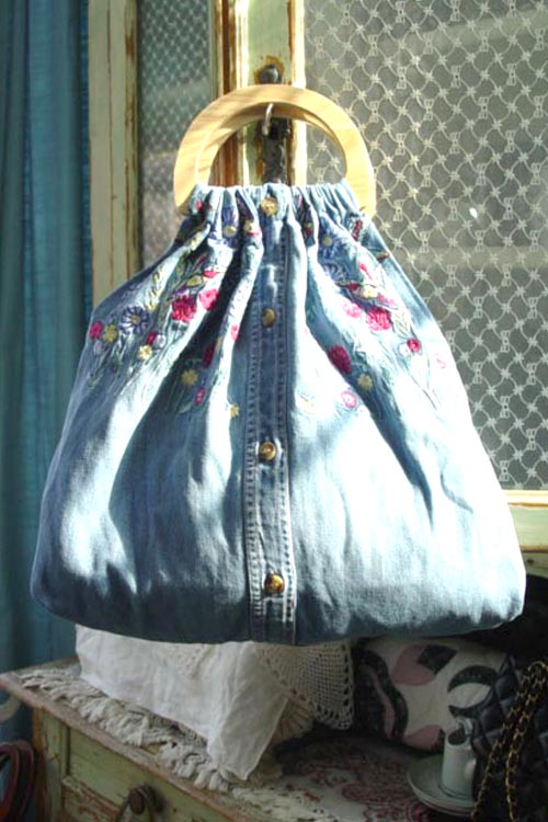 Anne´s embroidery romantic vintage tote (made by TASHA)