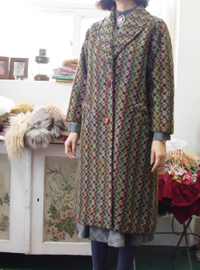 VINTAGE boutique knit coat