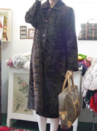 velvet vintage coat 