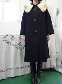 Boutique sailor mink  vintage coat