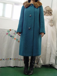 Boutique BlueGreen vintage coat