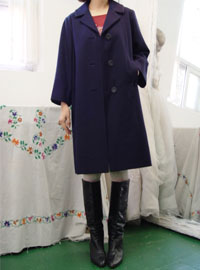 vintage  Boutique  navy coat 