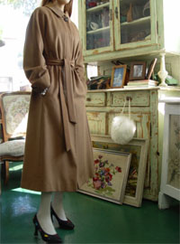 Burberrys angora wool coat