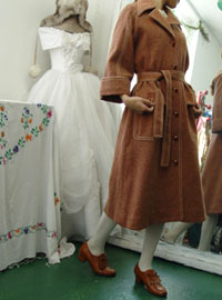 vintage  brown wool  coat