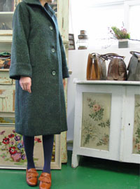 vintage green Boutique coat 