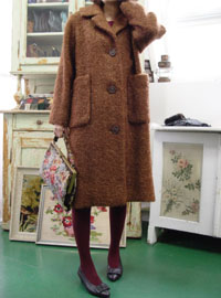 Boutique deep brown coat 