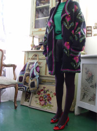 sentimental  Knit  coat