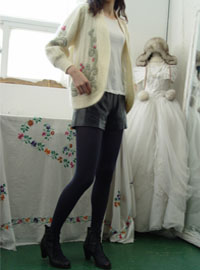 Ivory Mohair  Knit