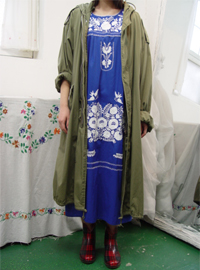 BLUE embroidery dress (usa)