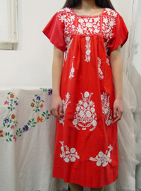 redPINK embroidery dress(usa)