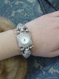unique rhinestone bracelet watch