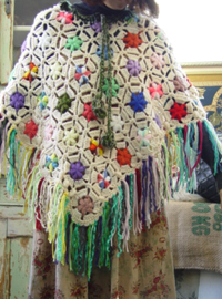 vintage fringe shawl 