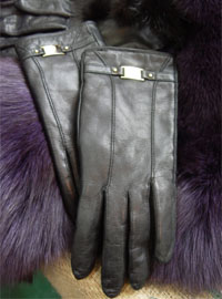 MCM leather gloves   