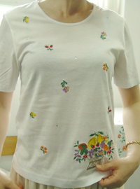 WHITE  embroidery cotton