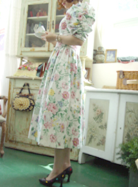 vintage TASHATudor antique dress(USA)