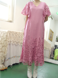  Linen cape vintage  dress (USA)