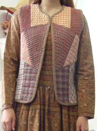 vintage quilt vest   