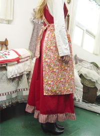 KENZO flower cotton  apron   