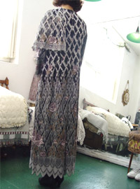 floral lace embroidery  Boutique  shawl dress