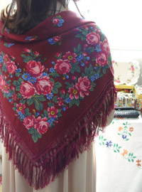 Isadora&#039;s gorgeous burgundy  scarf  