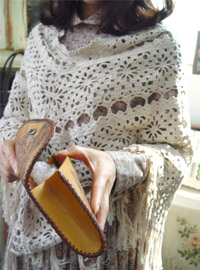   Provence in May....  antique cotton  shawl