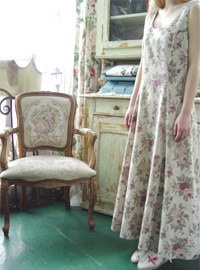 Linen  antique  vintage  dress (USA)