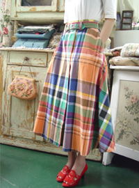 RALPH  LAUREN cotton wrap around skirt 