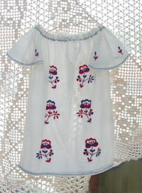 Kids for....embroidery creamy  dress ((USA) 
