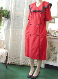  red dotdot Big sailor  young  dress (USA)   