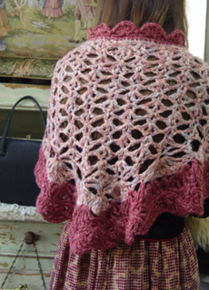 Heidi&#039;s vintage hand knit shawl