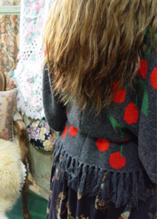 December day ....Knit cape cardigan   