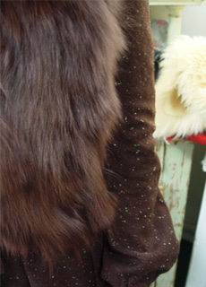 December day ...vintage  Brown  fox vest