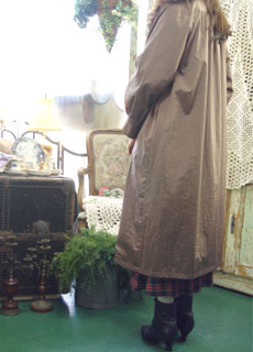in the rain..and in the wind reversible wrinkle trenchcoat 