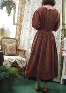 vintage  natural   Paradise  cotton  dress