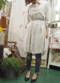 French chic linen dress &amp; longshirt