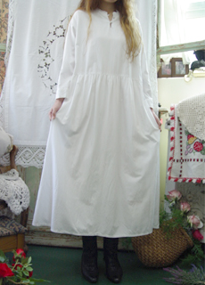 Provence day ... white cotton dress