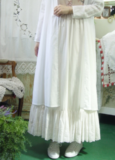 vintage cotton long skirt